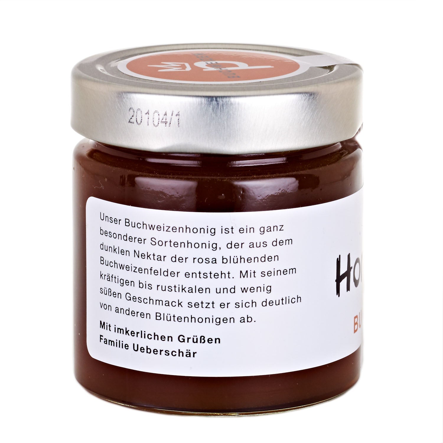 Buchweizenhonig seitlich 250g Deutscher Honig