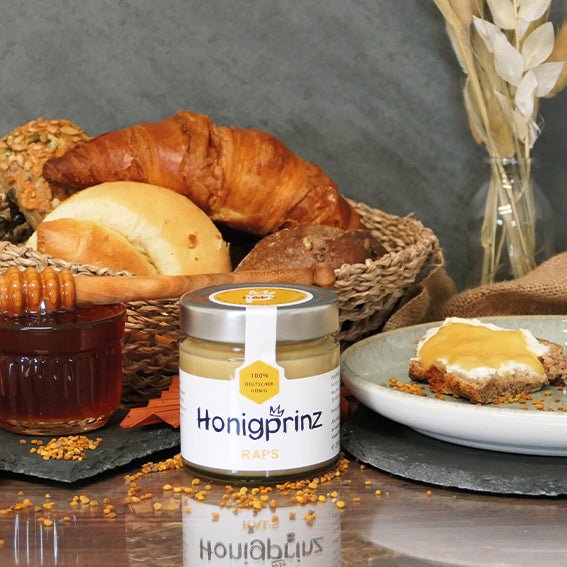 Geschenkset – Honig & Tee mit Honiglöffel und Grußkarte - Honigprinz