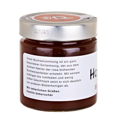 Buchweizenhonig seitlich 250g Deutscher Honig