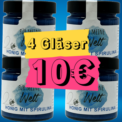 Vatertagaktion - 4x Honig mit Spirulina