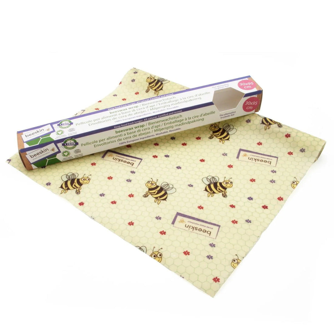 beeskin Bienenwachstuch Rolle 30x95cm
