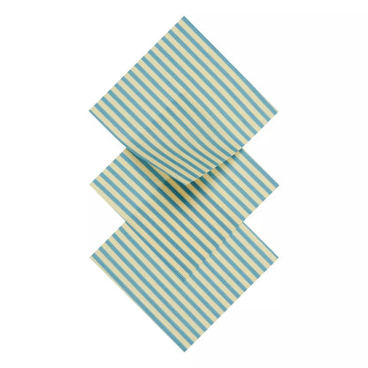 Bio - Bienenwachstuch S (15x15 cm) – 3er Set, Nachhaltige &amp; Umweltfreundliche Lebensmittelverpackung“ - Honigprinz